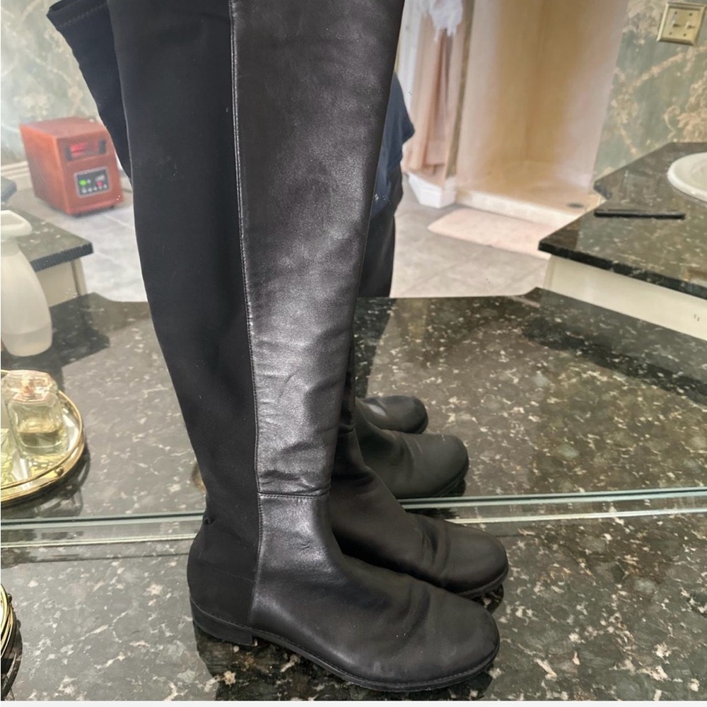 Stuart Weitzman Black Over the Knee Boots - Picture 3 of 4